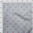 thumbnail image 3 of oneOone Rayon Gray Fabric Asian Block Craft Projects Decor Fabric Printed By The Yard 56 Inch Wide, 3 of 4