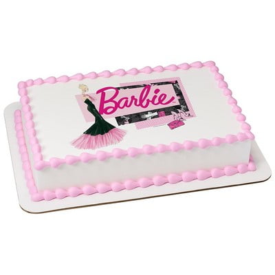 Barbie All Dolled Up Cake Decoration Edible Frosting Photo Sheet
