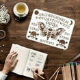 thumbnail image 4 of 1pc Ouija Board Stencil Reusable Drawing Painting Stencils Templates on Wood Wall and Furniture 8.3x11.7inch, 4 of 10