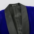 thumbnail image 3 of Beauty-Emily Men's Single-breasted Shawl Collar Velor Suit Jacket with Pocket Design for Casual Party Occasions Blazer Masculino Men Dress Coat, 3 of 7