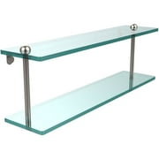 22" 2-Tiered Glass Shelf (Build to Order)