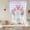 Lavender, variant on Happy Easter Tie Up Curtains 45 Inches Long, Kitchen Window Curtains Over Sink, Rabbits Bows Tulips Eggs Colorful Stripes Small Window Curtains Shade Balloon Curtains Valances for Bedroom 34"x45"
