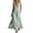 ZA-Army Green-linen dress women, variant on Women's Linen Dress Sleeveless V Neck Maxi Dresses Striped Aline Casual Summer Dress for Beach Party with Pockets
