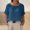Navy, variant on Womens Long Sleeve Tops,Plus Size Casual Tops for Women's Solid Front And Back Two-way Casual Linen Mid Sleeve Five Quarter Sleeve Shirt Tops
