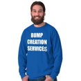 thumbnail image 3 of Dad Bump Creation Baby Announcement Men's Long Sleeve Tee T Shirt Brisco Brands L, 3 of 6