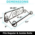 thumbnail image 3 of Blue Donuts Wall Mounted Bronze Paper Towel Holder, 3 of 6