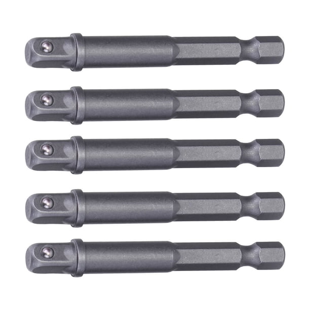 unbranded 5Ud Conectadora De Socket Hexagonal Plata Para Uso En Portabrocas Y Herramientas Eléctricas