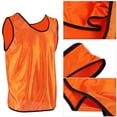 thumbnail image 3 of 12 Pack Jerseys Sleeveless Adults Football Basketball Training Team Vests Grouping Orange, 3 of 8