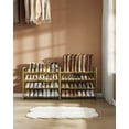 thumbnail image 4 of SONGMICS Shoe Rack, 8-Tier Shoe Organizer, Metal Rack for Garage, Set of 2, 4-Tier Stackable Shelf, with Adjustable Flat or Angled Shelves, 32-40 Pairs, Pale Gold, 4 of 6