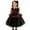 D254-Black, variant on FYDUU Baby Toddler Girl Dress Girls Dresses Kids Dress With Cape And Satin For Girls Party Outfit Everyday Wear Casual Holiday Dresses 18-24 Months