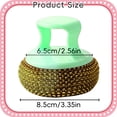 thumbnail image 3 of 2 Pc Kitchen Cleaning Scrub Brushes, Random Color, Dish Scrub Brushes for Kitchen Pot Cleaning, Brush with Handle, Stainless Steel Silicone Scrub Brush, Comfort Grip Scrubber Brush for Household, 3 of 7