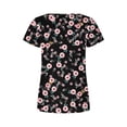 thumbnail image 6 of IROINNID Women Fashion Comfy Printed Casual Round Neck Fashion Short Sleeve Loose T-Shirt Blouse Tops, 6 of 6
