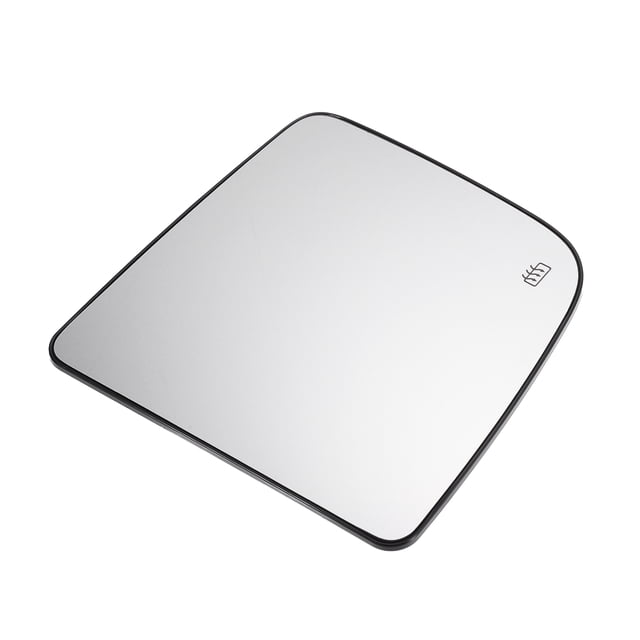 Reemplazo de vidrio del espejo retrovisor derecho superior trasero 1 pieza, vidrio blanco calefaccionado con respaldo, compatible con Nissan Titan