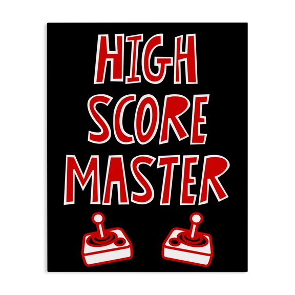 Stupell Industries Contemporary High Score Master Gamer Canvas Art, 16 x 20, by Marcus Prime