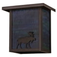 thumbnail image 3 of Meyda 163102 8 in. Hyde Park Moose Wall Sconce, Craftsman Brown Blue & Green, 3 of 6