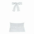 thumbnail image 5 of Wang6 Women Halter Cropped Tank Tops Trendy Sleeveless Polka Dots Printed Cami Tops Trendy Slim Fit Backless Going out Shirts Tops White S, 5 of 5