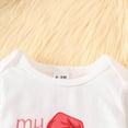 thumbnail image 4 of Baby Boy Christmas Outfit My First Christmas Letter Romper+Pants+ Hat 3PC Clothes Set 0 3 6 12 18 Months Kaprioy Baby Boy Clothes, 4 of 9