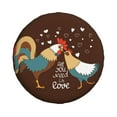 thumbnail image 2 of Balery Rooster And Chickentire Cover Waterproof Dust-Proof, Universal Spare Wheel Tire Cover For Trailer, Rv, Suv Truck And Vehicle Camper Accessories-17 Inch, 2 of 9