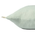 thumbnail image 4 of LR Home Avery Turkish Cotton Poly Filled Pillow in Green, 20" x 20", 4 of 10
