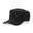 Black, variant on Classic Men Women Cotton Army Plain Hat Cadet Combat Military Cap Baseball Hats