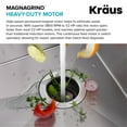 thumbnail image 4 of KRAUS WasteGuard High-Speed 1/2 HP Continuous Feed Ultra-Quiet Motor Garbage Disposal with Quick Connect Mount, Power Cord and Flange Included, 4 of 6