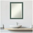 thumbnail image 6 of Amanti Art Upcycled Teal Grey Beveled Wood Bathroom Wall Mirror, 6 of 10