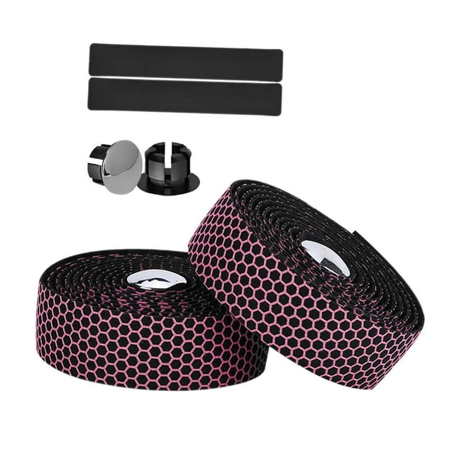 jinwen Bike Handlebar Tapes Bar Tape for Mountain Road Bikes Racket Handles Pink