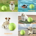 thumbnail image 6 of "SkyAuks Large Tough Chew Training Interactive Tennis Ball for Dogs, 9.5"" Rubber Durable Dog Toy", 6 of 8
