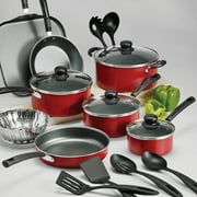 Tramontina Primaware 18 Piece Non-stick Cookware Set, Red