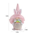 thumbnail image 3 of LSLJS Easter Faceless Gnome Plush Doll, Easter Decorations 9.6 inch Pink Dwarf Stuffed Toys with Easter Basket & Eggs Cute Easter Bunny Gnome Ornaments Spring Table Decor Party Favors for Home, 3 of 7