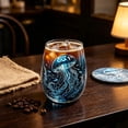 thumbnail image 5 of Yardvibe Release The Kraken Pirate Glass Cup, 3.94" Artisanal Marine Animals Glassware, Ocean Animal Artisan Glassware Collection for Fresher Sips, Novelty Ocean Drinking Glass (C), 5 of 7