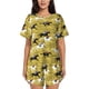 thumbnail image 1 of Fotbe Horsemen In Horseraces Conjunto de Pijama Estampado para Mujer, 2 Piezas, Ropa de Dormir con Camiseta de Manga Corta y Shorts Suaves-X-Large, 1 of 6