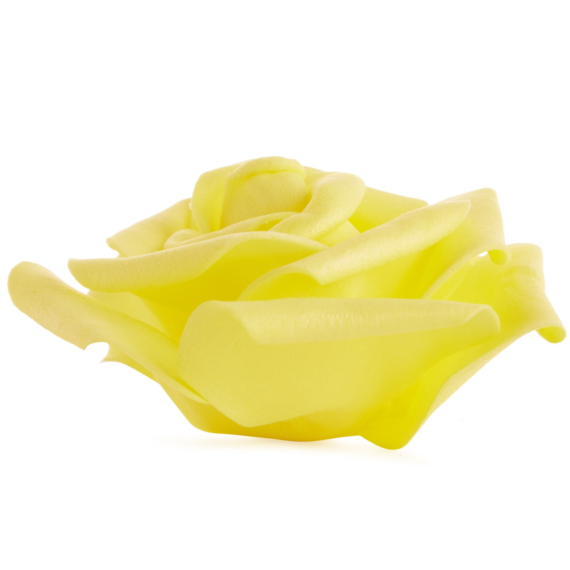 Juvale Artificial Foam Roses - 100-Pack Stemless, Yellow, 3-Inch Diameter - Faux Flowers for Vase Displays, Wedding Decor & Centerpiece Table Decorations