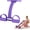 Purple, variant on Pedal Resistance Bands with Handles, Elastic Pull Rope Fitness, Multifunction Yoga Resistance Band, Foot Pedal Resistance Bands, Stretching Workout Fitness Bands for Abdomen, Waist, Arm, Leg