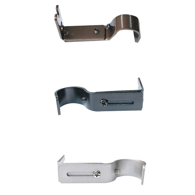 3pcs Adjustable Iron Curtain Rod Brackets Window Drapery Household fixed hook Fixed Hook Household Bar Useful Holder