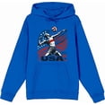 thumbnail image 3 of USA Volleyball Adult Blue Long Sleeve Hoodie-Medium, 3 of 4