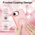 thumbnail image 4 of GAOBAO Magnetic Case for iPhone 16e / iPhone 17e, Compatible with MagSafe, Skin Feel Shockproof Anti-Fingerprint Protective Cover for 6.1", Pink, 4 of 7