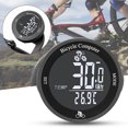 thumbnail image 1 of Ordinateur de Vélo Sans Fil Forme Ronde Affichage Anglais Consommation d'Énergie Réduite Design Rétroéclairé LED Compteur de Vitesse Accessoires de Vélo, 1 of 7