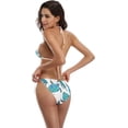 thumbnail image 5 of Dreamtimes Watercolor Blue Sea Turtle Marine Animal Sexy Two Piece Bikini Swimsuit Swimwear Set for Women, Medium, 5 of 6