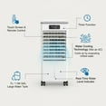 thumbnail image 3 of YUSAZENS Small Portable Evaporative Cooler 1.84 Gal Indoor Air Cooler Remote Control 3 Speeds White Compact Quiet Cooler for Home Bedroom, 3 of 7