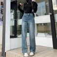 thumbnail image 4 of ZOENOVA Cargo Jean Woman's Retro Y2K Versatile Jeans Street Fashion Pantalones Mujer Baggy Loose Straight Denim Trousers mujer, 4 of 5