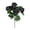 Black, variant on Artificial Geranium Fake Flowers for Outdoors Decoration,1 Bundles Silk Geraniums Yellow Flower UV Resistant Look Real Faux Plants for Front Door Garden Porch Planter Patio Balcony Yard Indoor Home