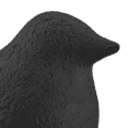 thumbnail image 2 of Bouclair Black Ceramic Decorative Bird, 2 of 3