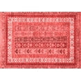 thumbnail image 1 of Ahgly Company Machine Washable Indoor Rectangle Abstract Red Modern Area Rugs, 8' x 10', 1 of 4
