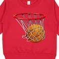 thumbnail image 3 of Inktastic Basketball Swish Toddler Sweatshirt, 3 of 4