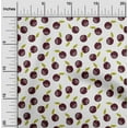 thumbnail image 1 of oneOone Cotton Silk Maroon Fabric Leaves & Fruit Block Sewing Fabric By The Yard Printed Diy Clothing Sewing Supplies 42 Inch Wide, 1 of 4