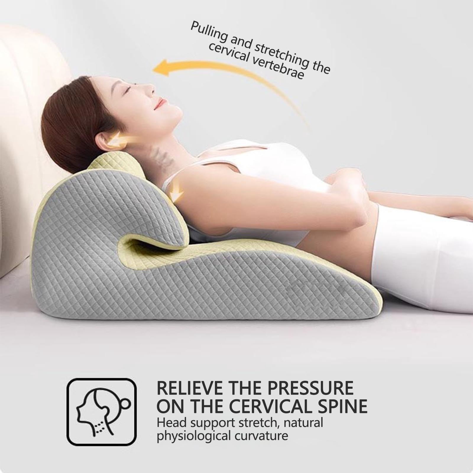 Acid Reflux Pillow for Sleeping - GERD Bed Wedge Pillow with Ventilated Foam | Orthopedic Back Support for Neck & Shoulder Pain Relief