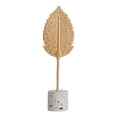 thumbnail image 1 of Escultura nórdica de hoja de copo de nieve de metal, estatuilla artística, estatua de resina, artesanía, decoración Hojas 22x65cm, 1 of 8
