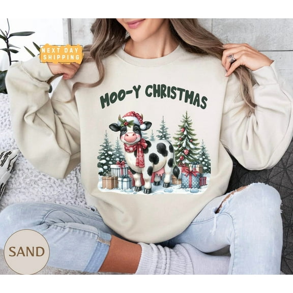 Moo-y season Sweatshirt, season Cow Sweater, Western season Family Sweatshirt, Cow Lover season Shirt, for Her Tshirt All Size S-5XL