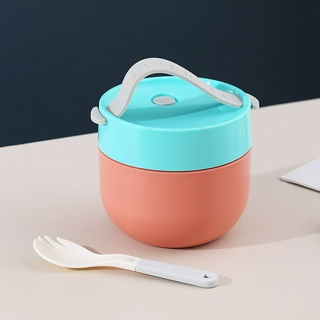 

EJWQWQE Soup Cup Soup Bowl Breakfast Milk Cup Takeaway Portable Mini Soup Can Office Worker Cereal Cup